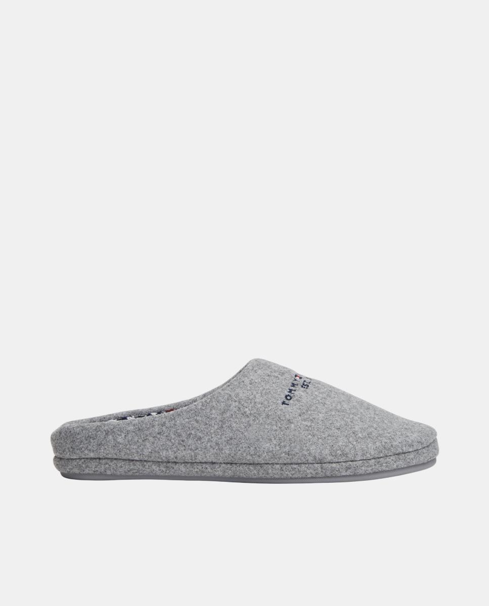 Imagen 1 de Zapatilla de casa de hombre con logo TH - Tommy Hilfiger - Gris Suave Gris Suave