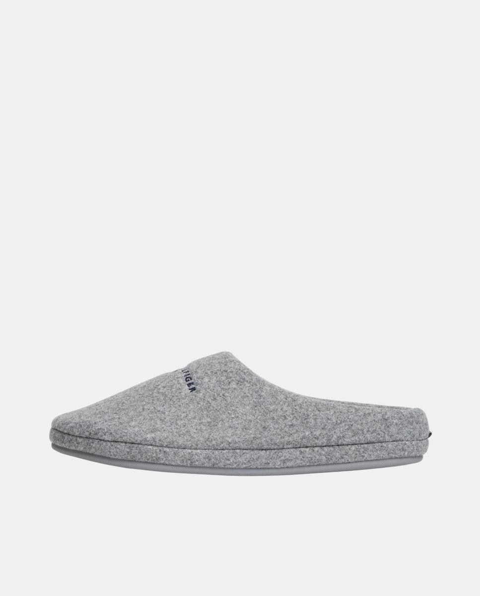 Imagen 5 de Zapatilla de casa de hombre con logo TH - Tommy Hilfiger - Gris Suave Gris Suave