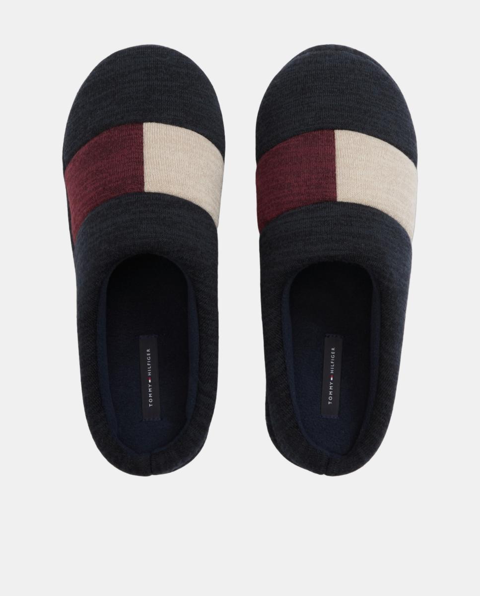 Zapatilla de casa de hombre con bandera TH - Tommy Hilfiger - Azul marino Azul marino-3