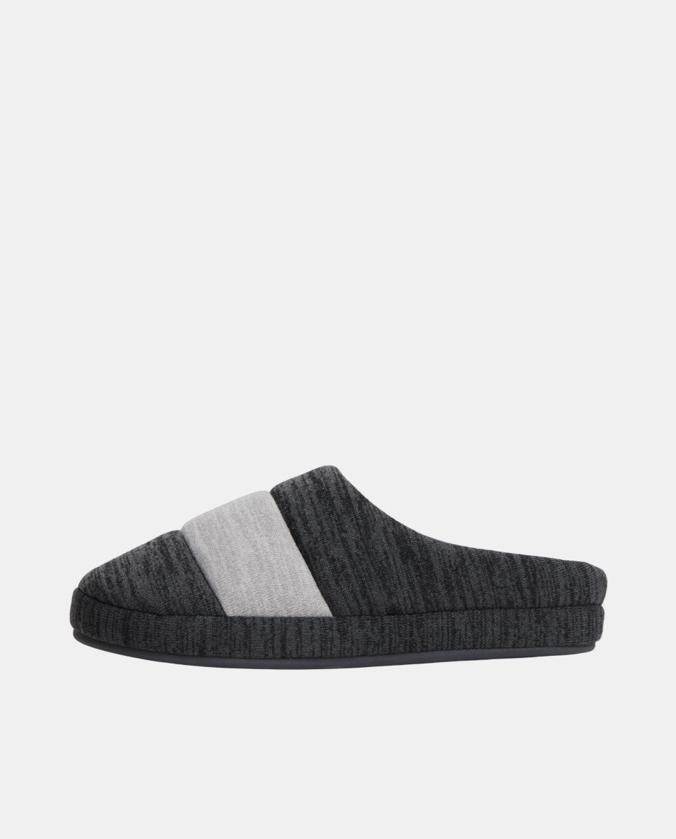 Imagen 4 de Zapatilla de casa de hombre con bandera TH - Tommy Hilfiger - Gris oscuro Gris oscuro