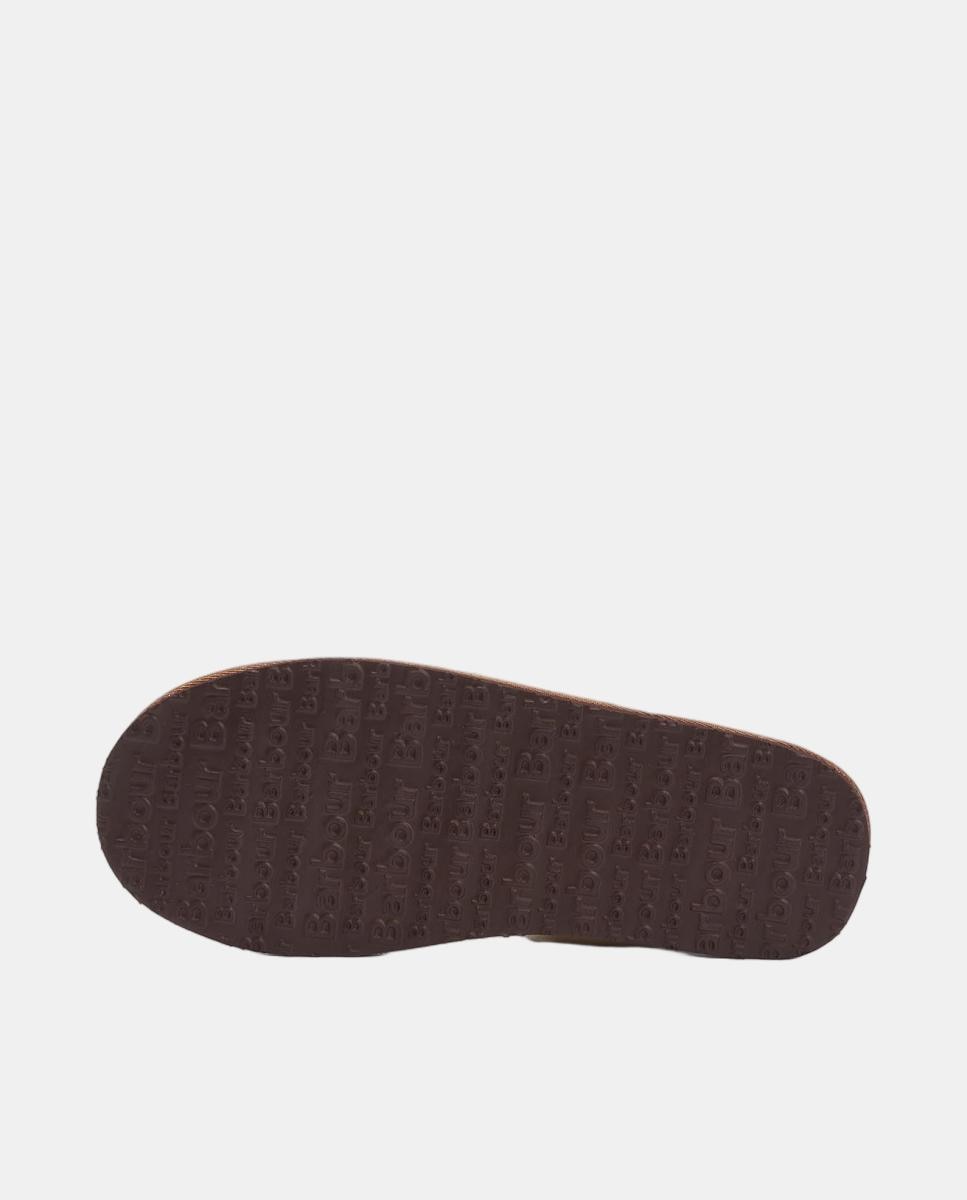 Pantufas tipo mula de camurça sintética Castanho caramelo-4