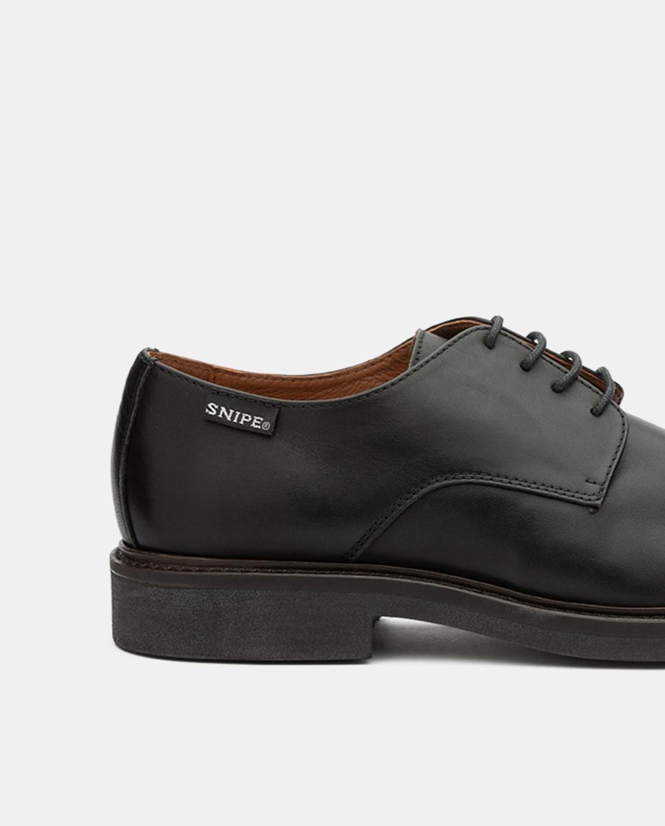 Sapatos Blucher em Pele Preto-5
