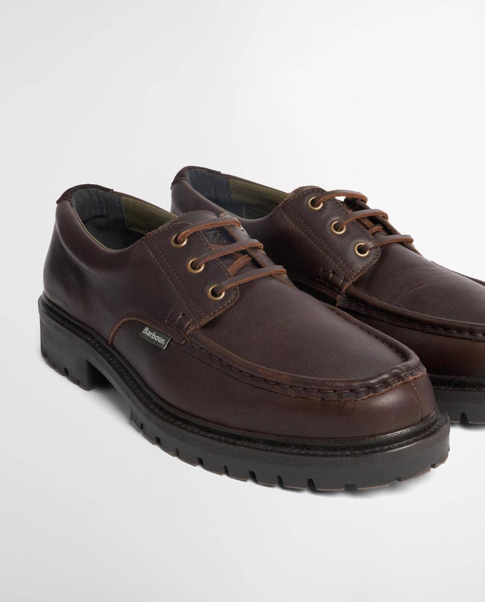 Sapatos tipo naútico de pele Castanho-escuro-2