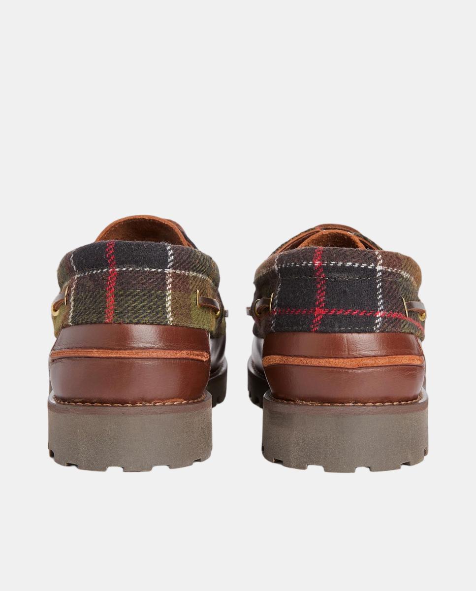 Zapato de hombre tipo náutico con suela de goma Barbour - Marrón oscuro Marrón oscuro-2