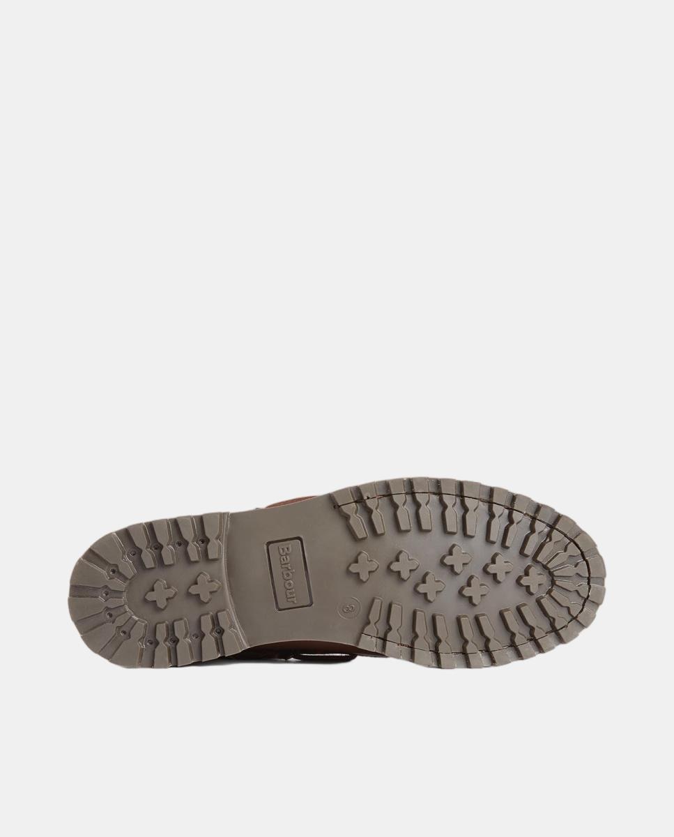 Zapato de hombre tipo náutico con suela de goma Barbour - Marrón oscuro Marrón oscuro-4