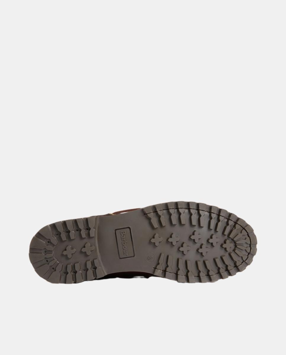 Zapato de hombre tipo náutico con suela de goma Barbour - Marrón oscuro Marrón oscuro-5