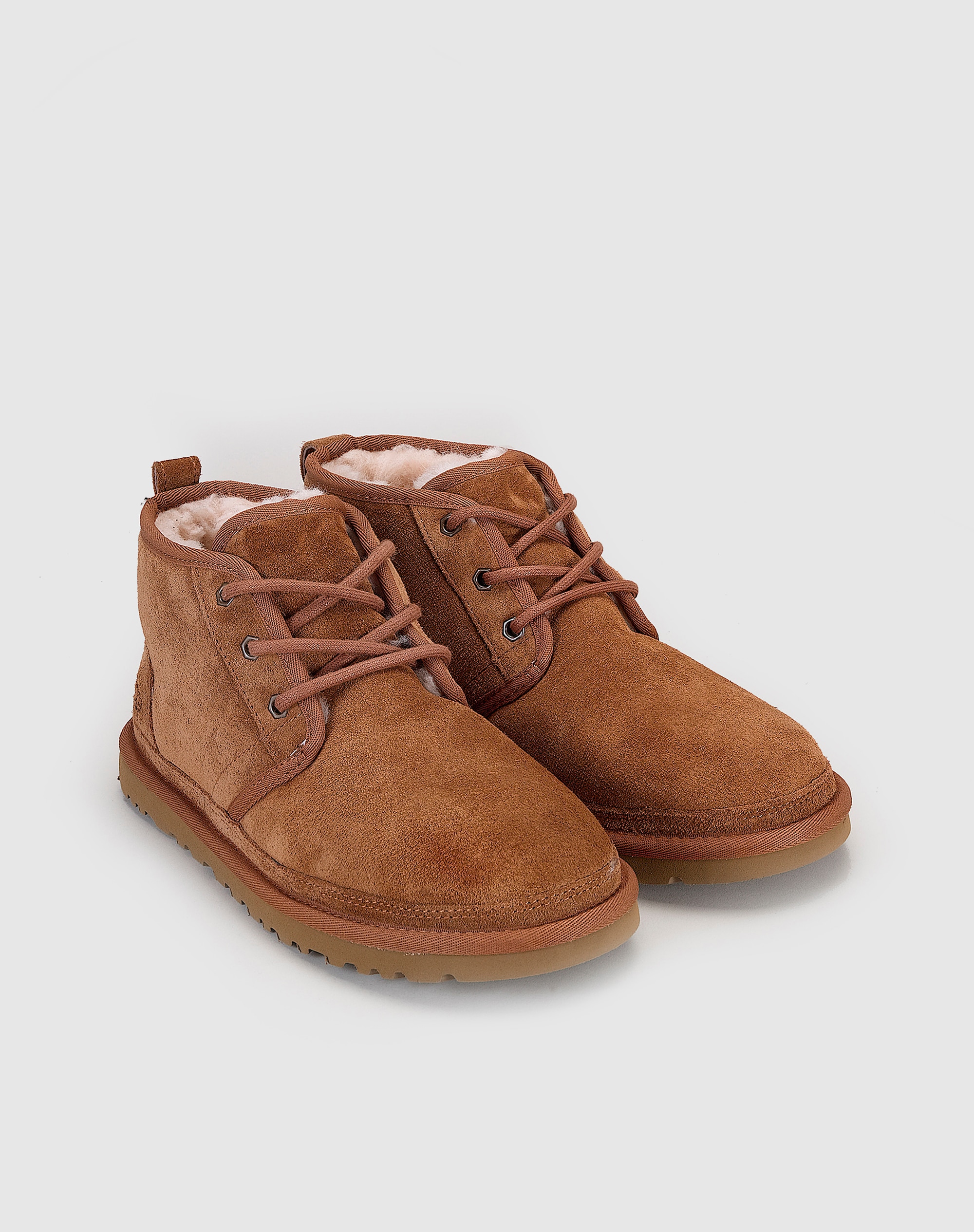 Botas de homem UGG em pele castanho-claro Castanho-claro-2