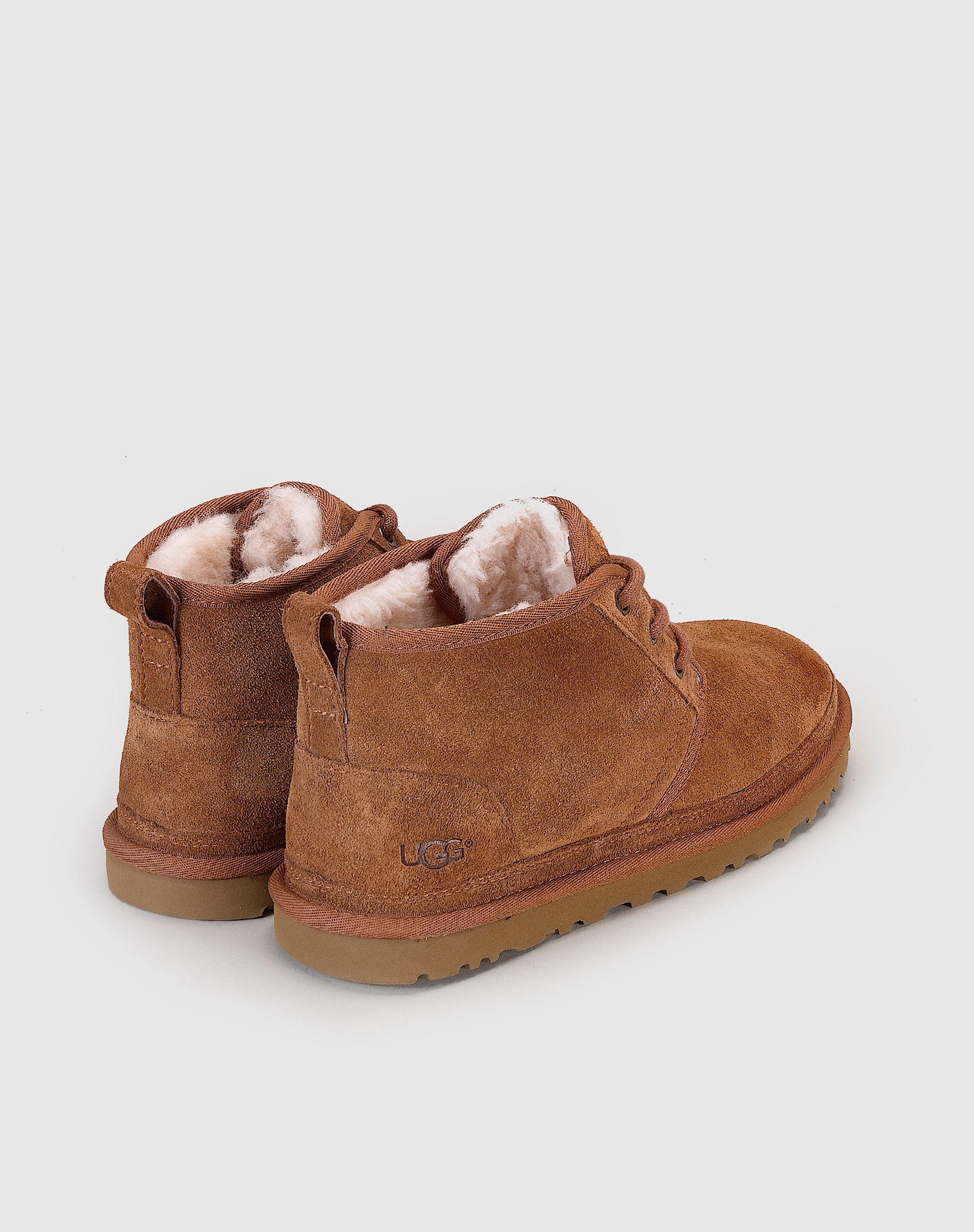 Botas de homem UGG em pele castanho-claro Castanho-claro-3