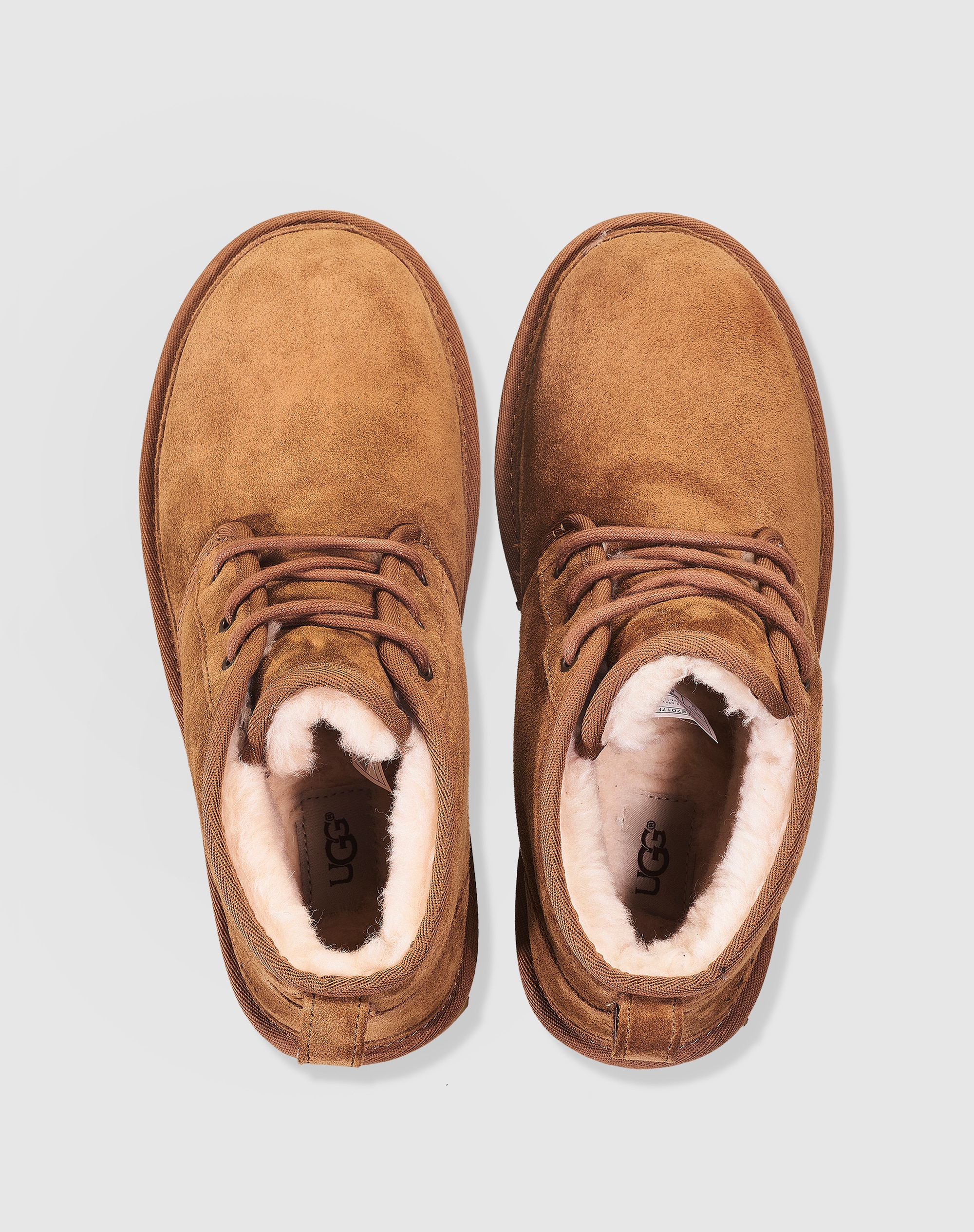 Botas de homem UGG em pele castanho-claro Castanho-claro-4