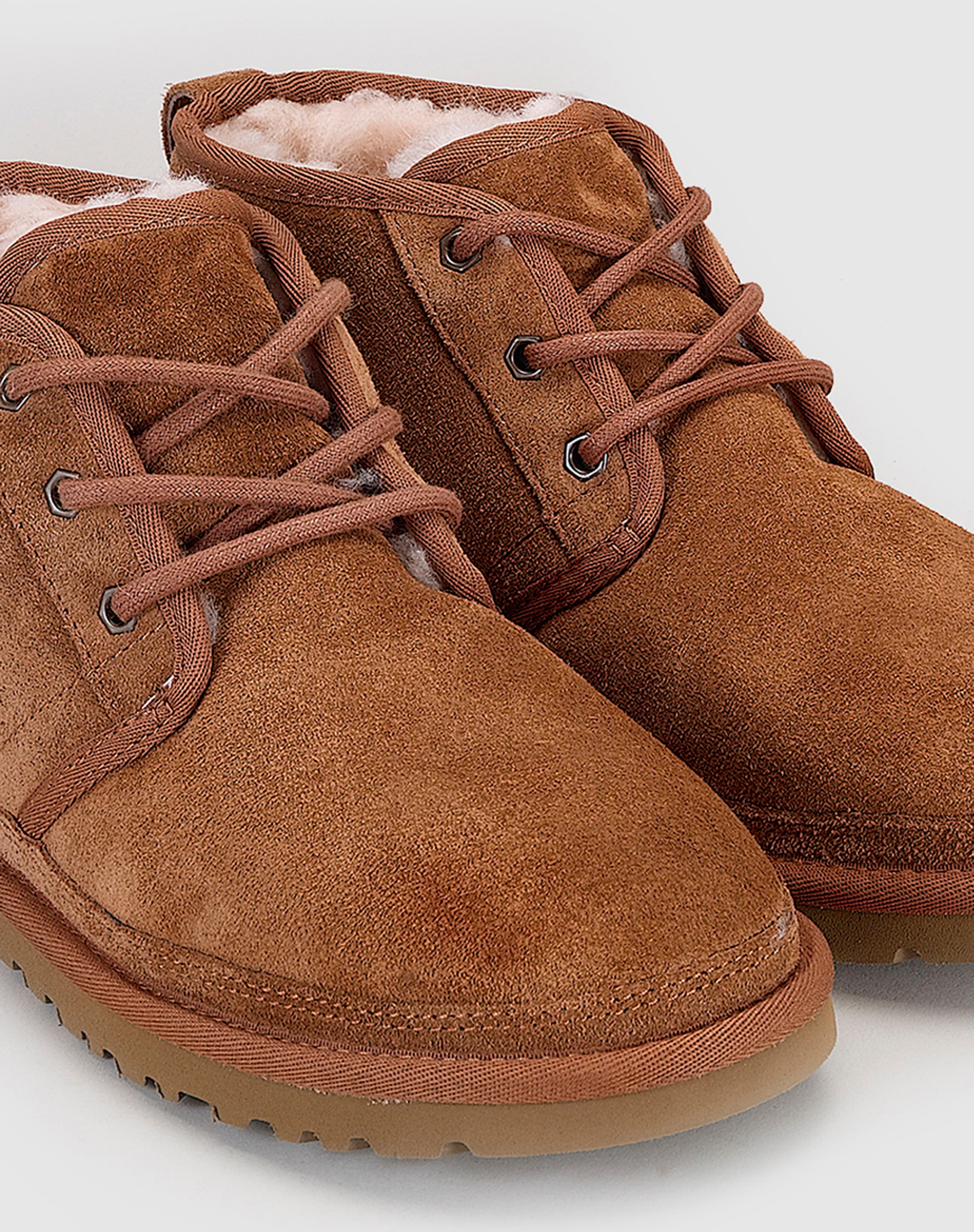 Botas de homem UGG em pele castanho-claro Castanho-claro-5