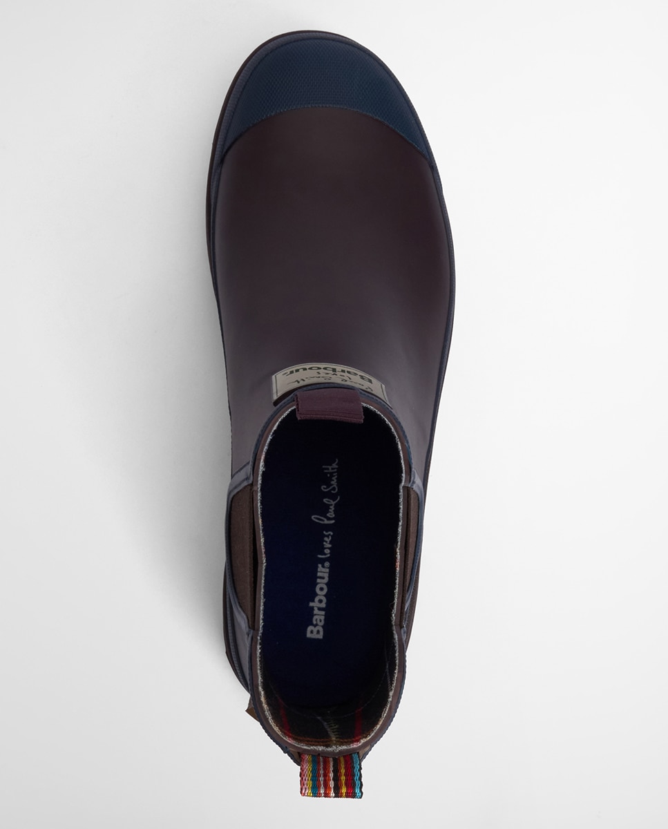 Galochas Tipo Botins da Colaboração Paul Smith Castanho-escuro-3