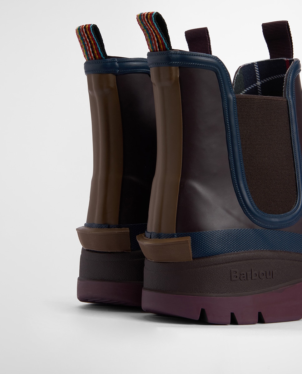 Galochas Tipo Botins da Colaboração Paul Smith Castanho-escuro-4