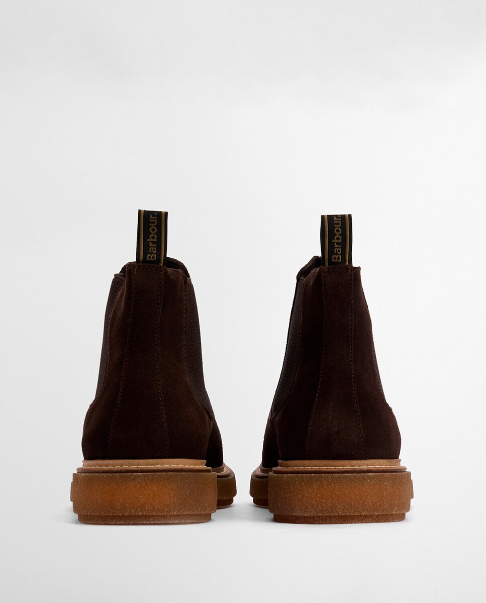 Botins Chelsea com Sola Crepe Castanho-escuro-3