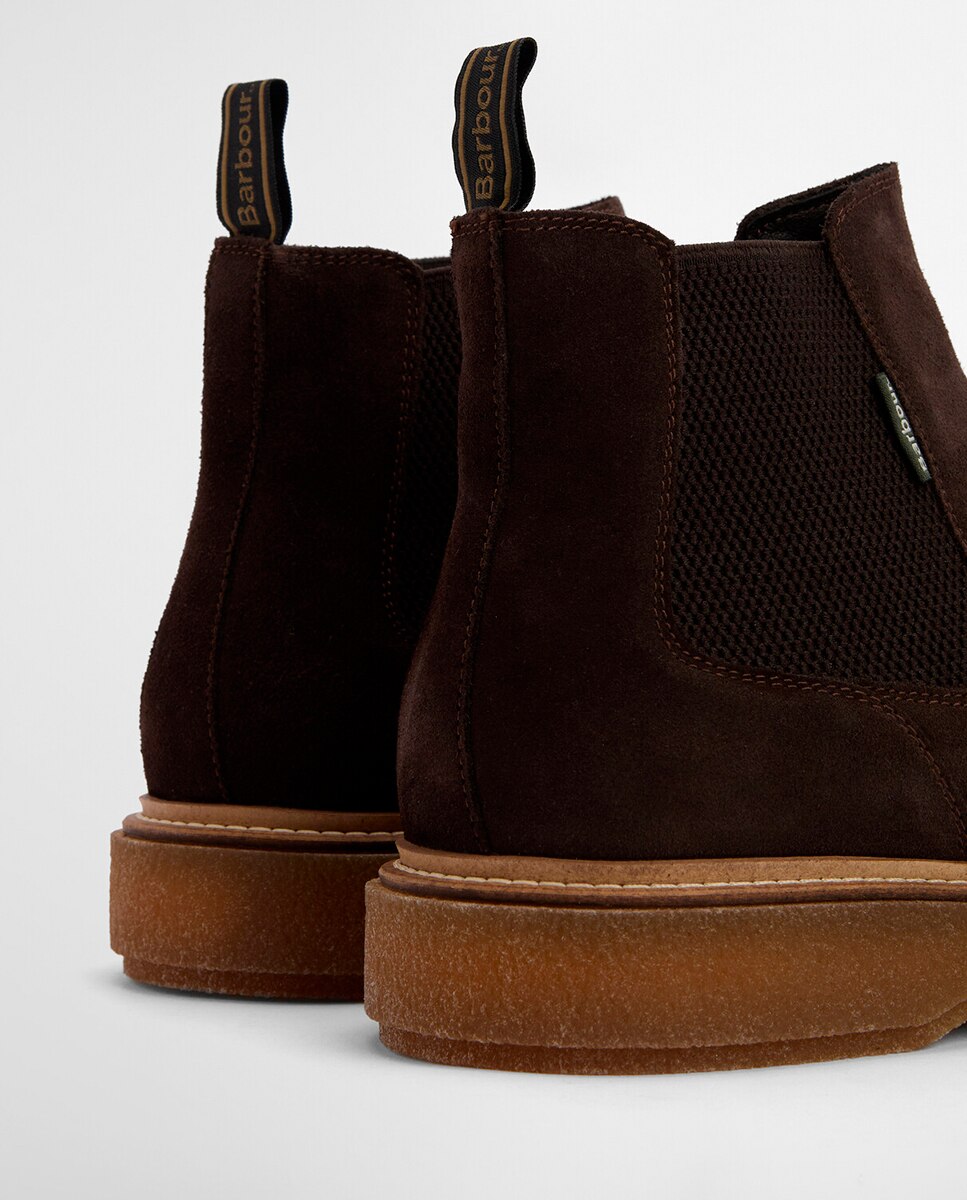 Botins Chelsea com Sola Crepe Castanho-escuro-4