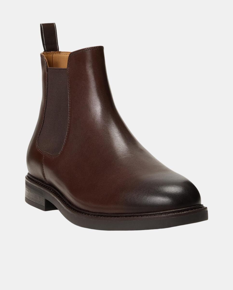 Botas Asher Tipo Chelsea em Pele Castanho-escuro-2