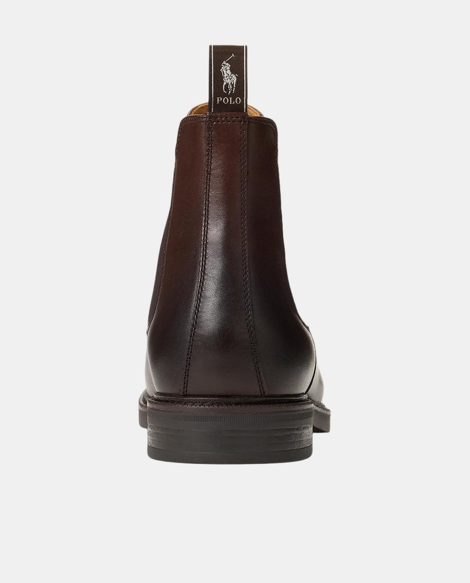 Botas Asher Tipo Chelsea em Pele Castanho-escuro-3