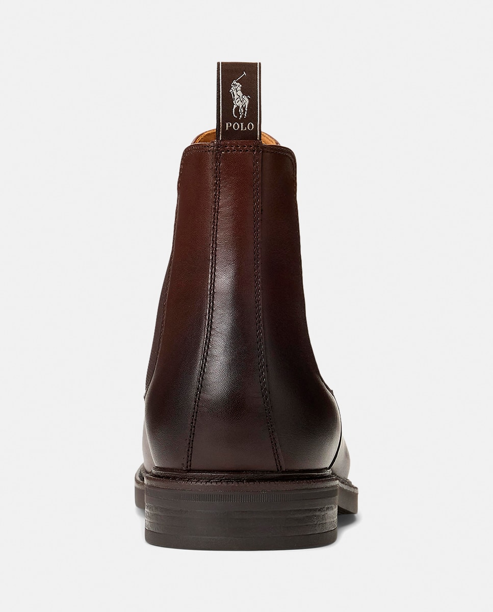 Botas Asher Tipo Chelsea em Pele Castanho-escuro-7