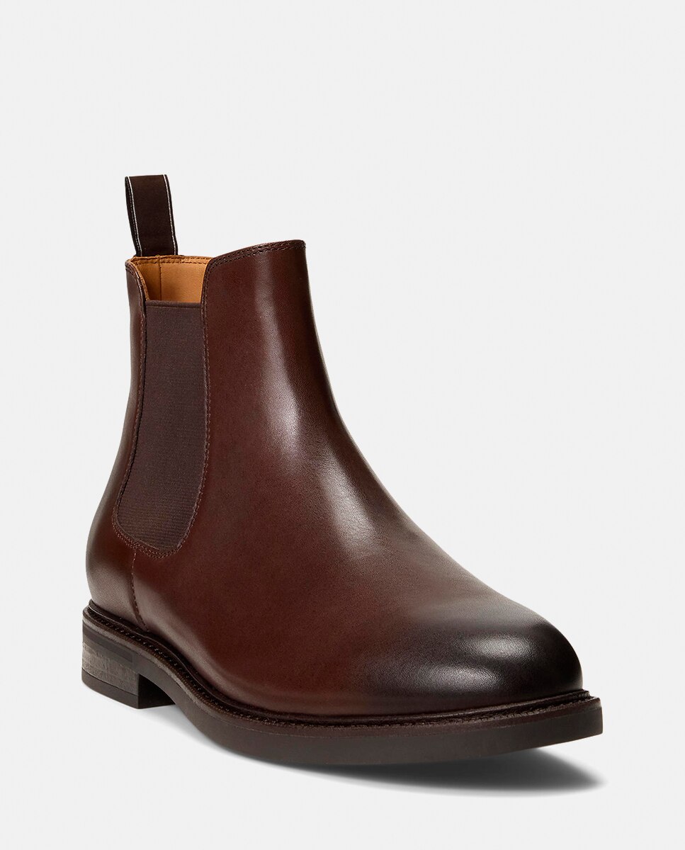 Botas Asher Tipo Chelsea em Pele Castanho-escuro-8