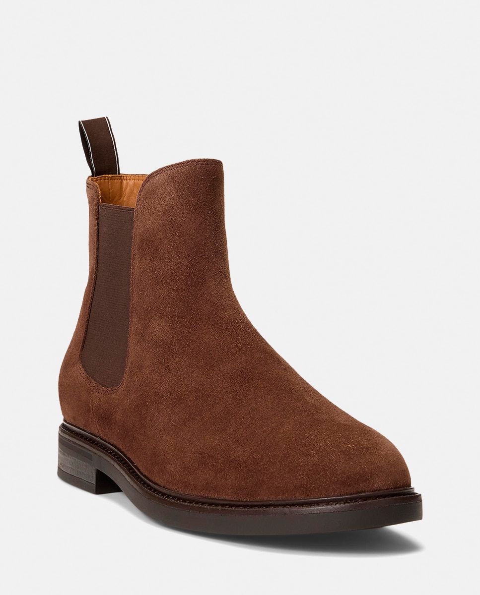 Botas Asher Tipo Chelsea em Pele Castanho-escuro-3