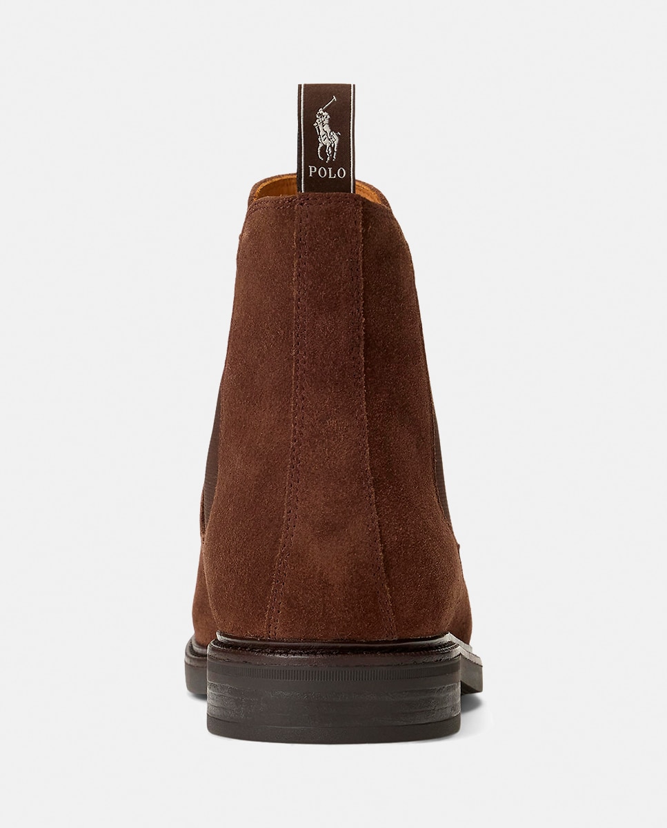 Botas Asher Tipo Chelsea em Pele Castanho-escuro-4