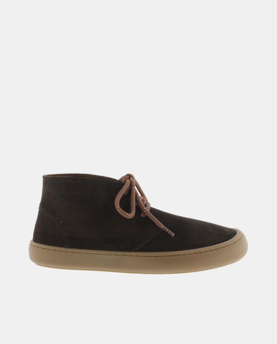 Imagem 0 de Botins Unissexo Barefoot de Croute com Atacadores Redondos e Sola Caramelo