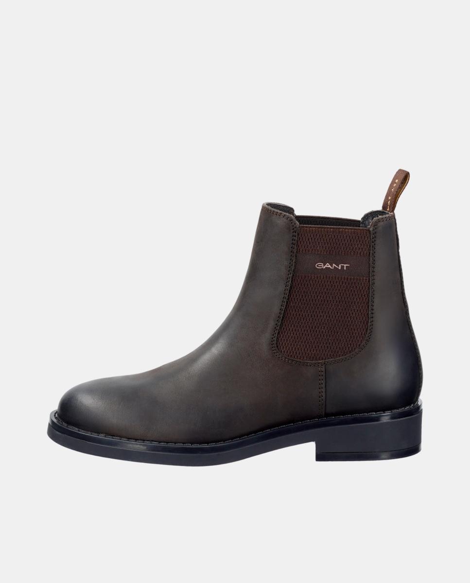 Sapatos Chelsea em Pele Preto-2
