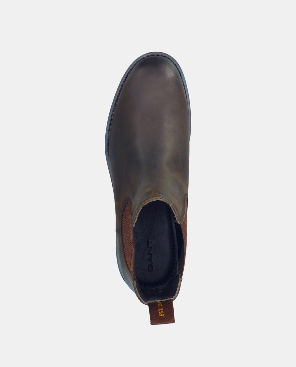 Sapatos Chelsea em Pele Preto-6
