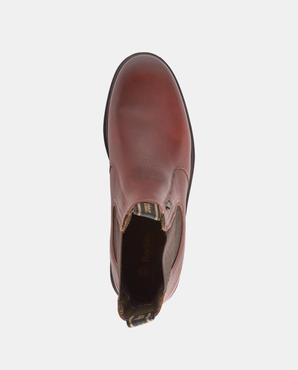 Bota de hombre de cuero encerada estilo Dealer - Barbour - Marrón Marrón-5