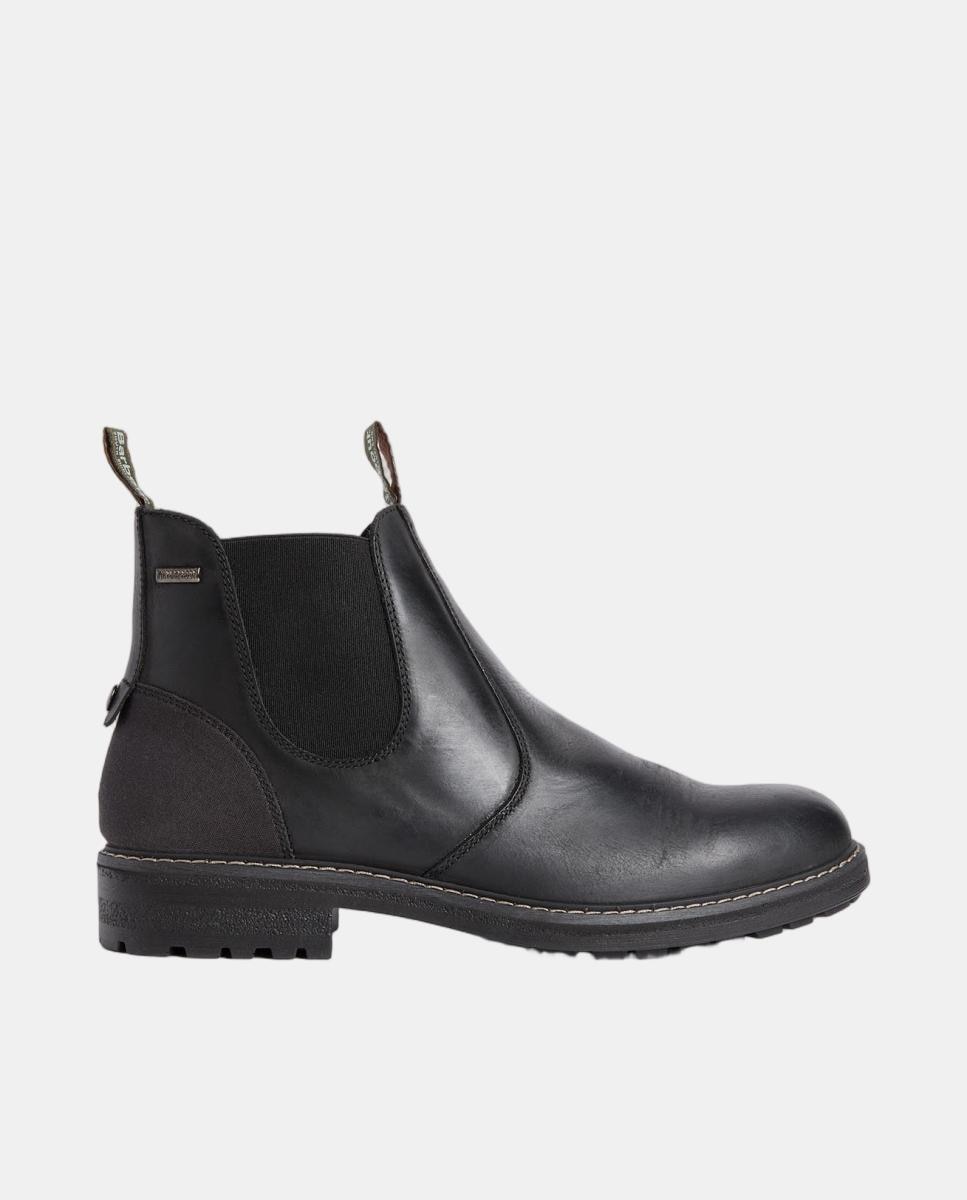 Imagen 0 de Botas de hombre tipo chelsea de piel impermeable Negro