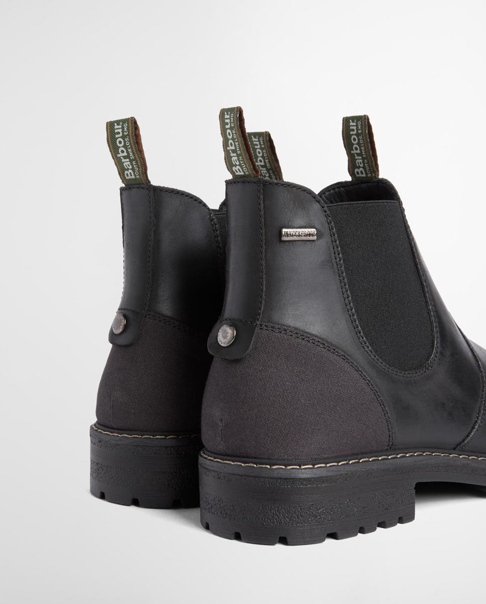 Botas de hombre tipo chelsea de piel impermeable - Barbour - Negro Negro-5