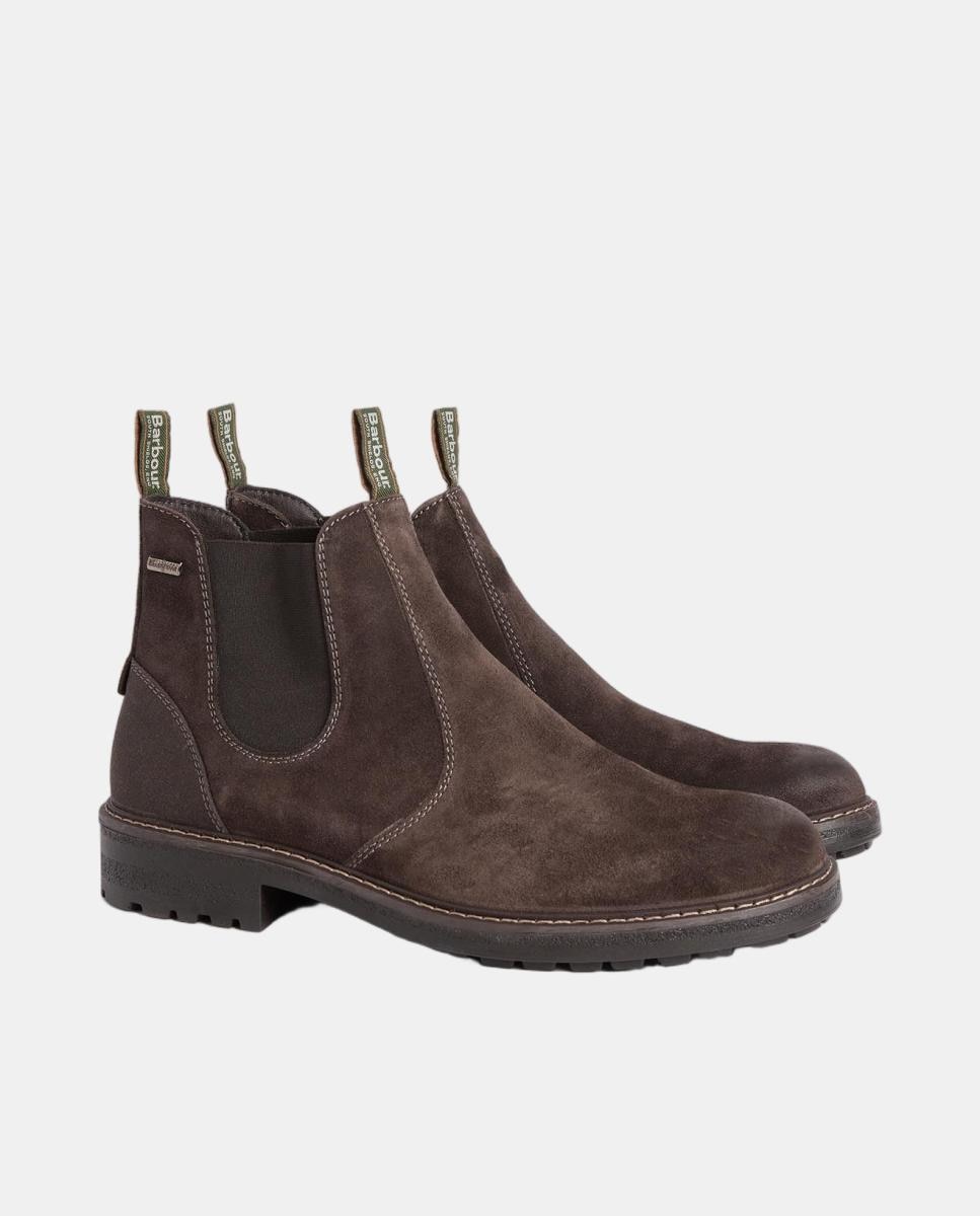 Botas tipo chelsea de pele impermeável Castanho-escuro-2