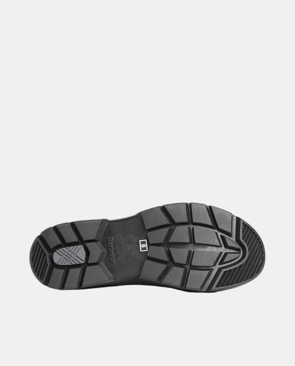 Bota impermeável tipo chelsea com relevo tartan Preto-5
