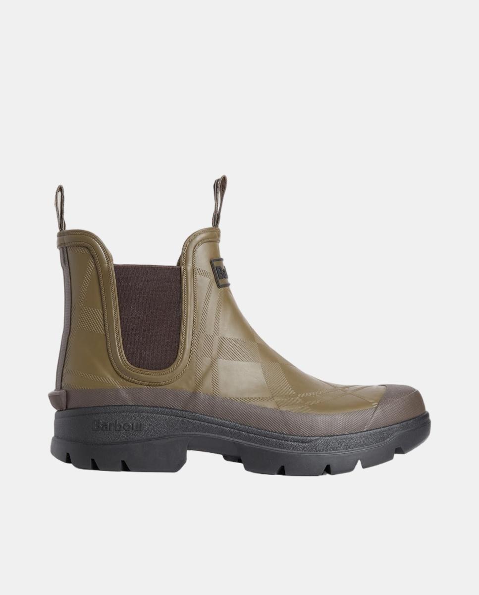 Imagem 0 de Bota impermeável tipo chelsea com relevo tartan
