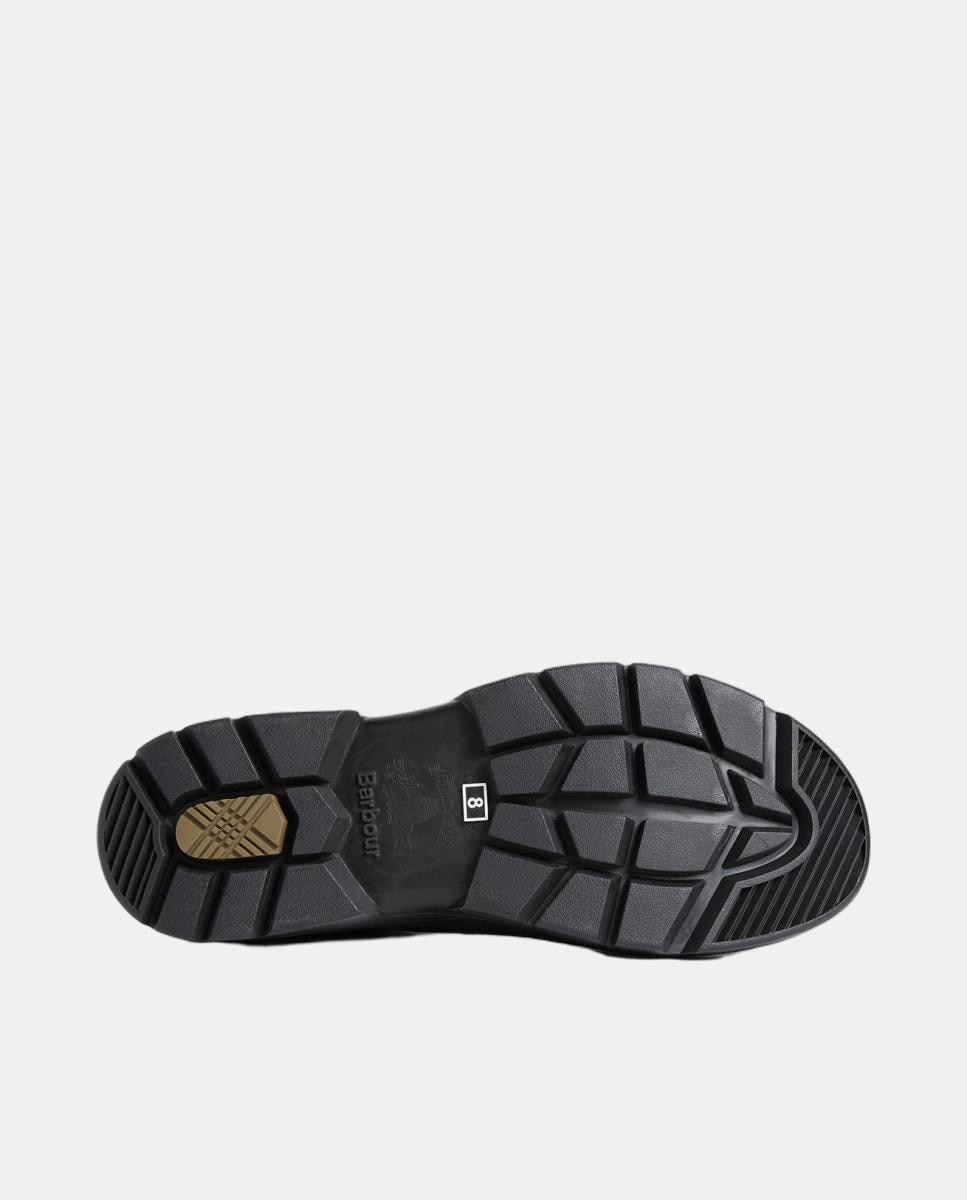 Bota impermeável tipo chelsea com relevo tartan Verde-4