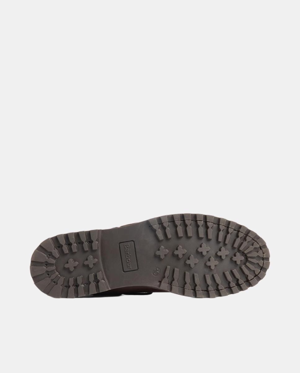 Bota de hombre tipo chukka encerada de cuero - Barbour - Marrón oscuro Marrón oscuro-4