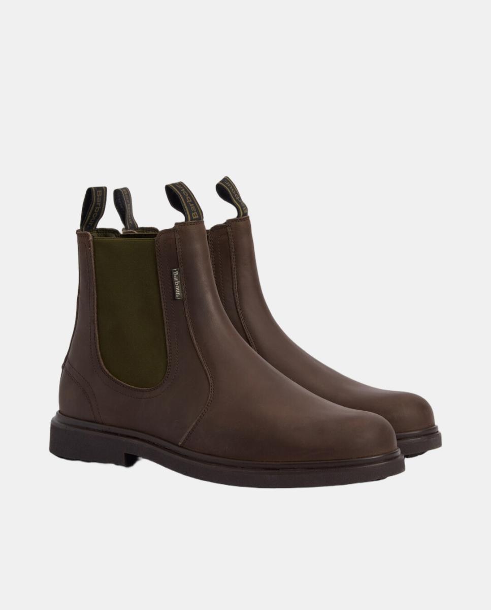 Bota estilo chelsea de piel encerada de hombre - Barbour - Marrón oscuro Marrón oscuro-2