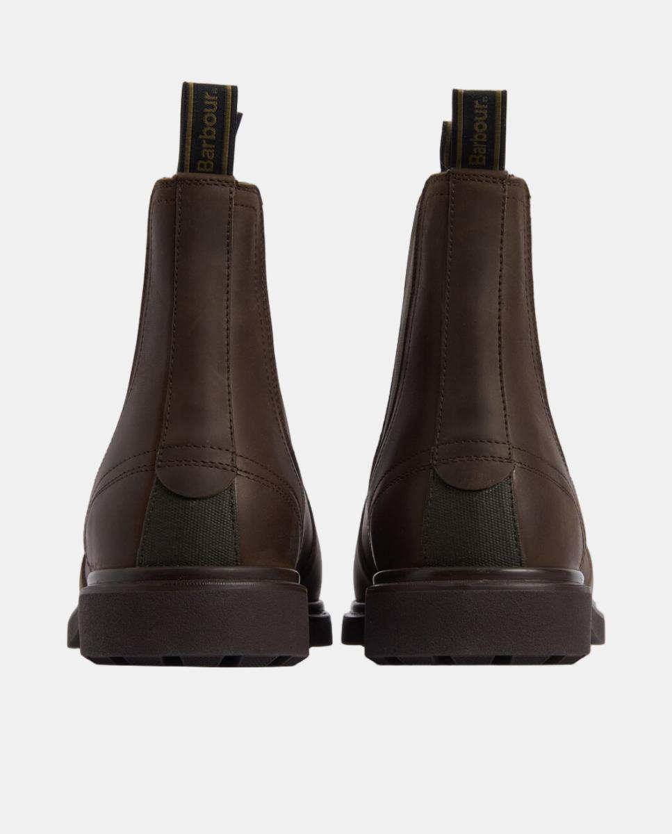 Bota estilo chelsea de piel encerada de hombre - Barbour - Marrón oscuro Marrón oscuro-3