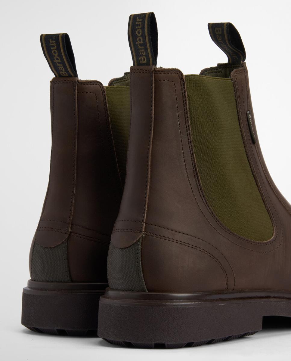 Bota estilo chelsea de piel encerada de hombre - Barbour - Marrón oscuro Marrón oscuro-6