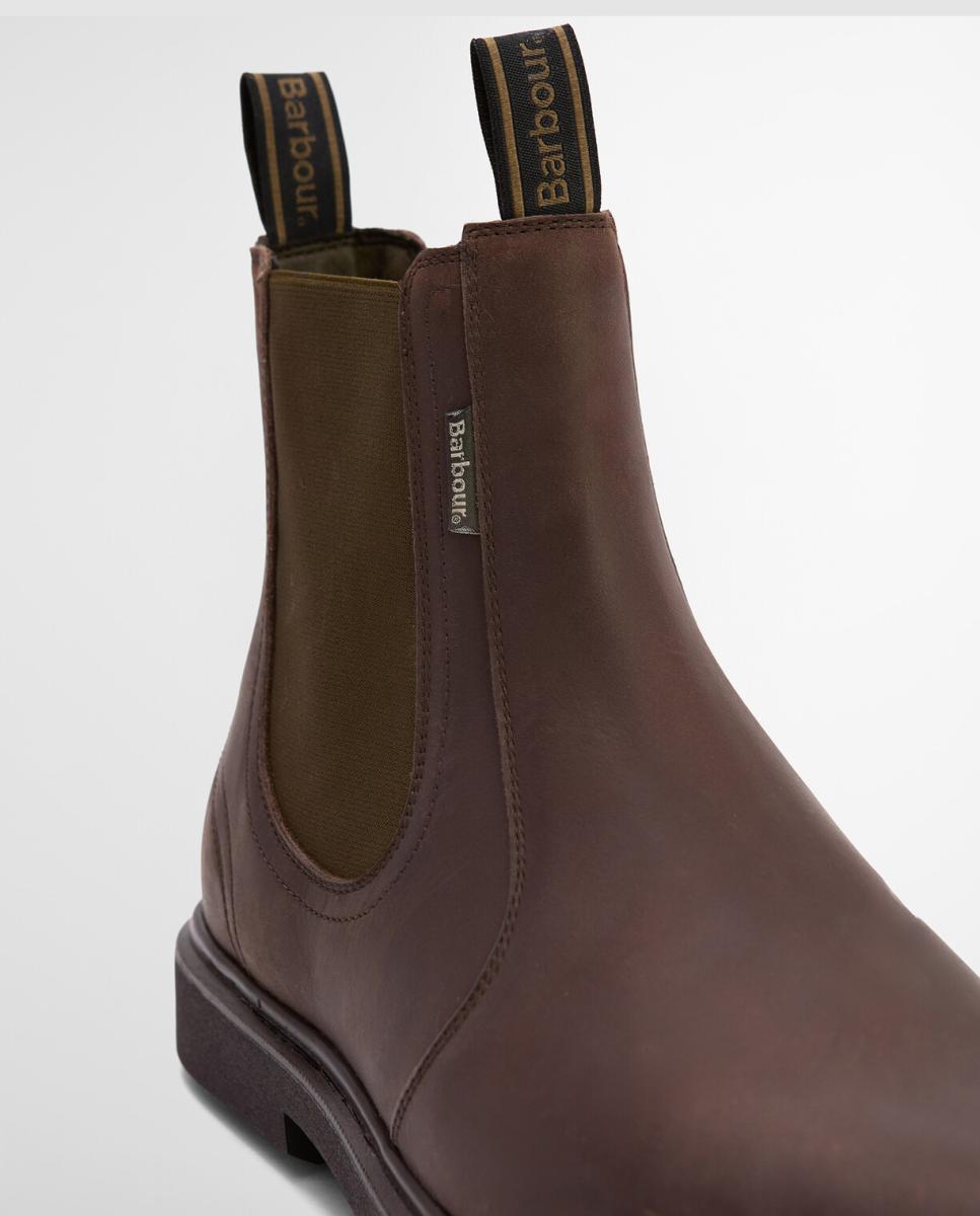 Bota estilo chelsea de piel encerada de hombre - Barbour - Marrón oscuro Marrón oscuro-7