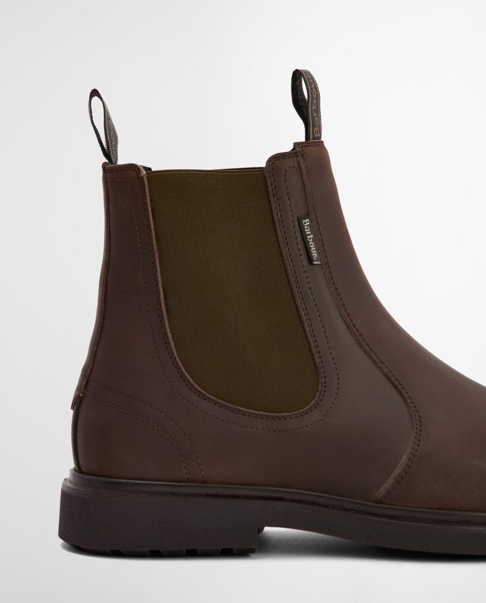 Bota estilo chelsea de piel encerada de hombre - Barbour - Marrón oscuro Marrón oscuro-10