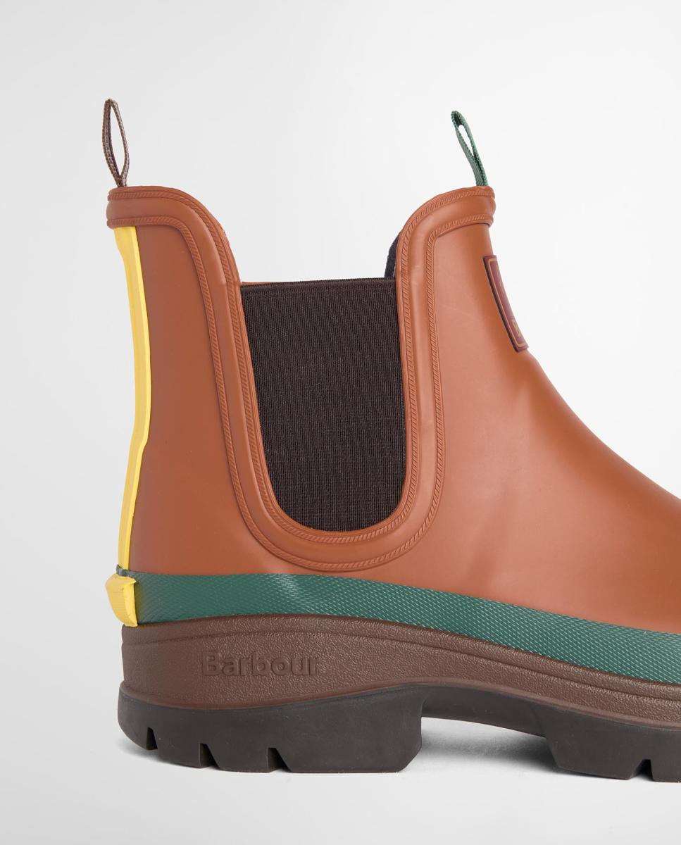 Bota impermeável tipo chelsea colaboração Paul Smith Castanho-8