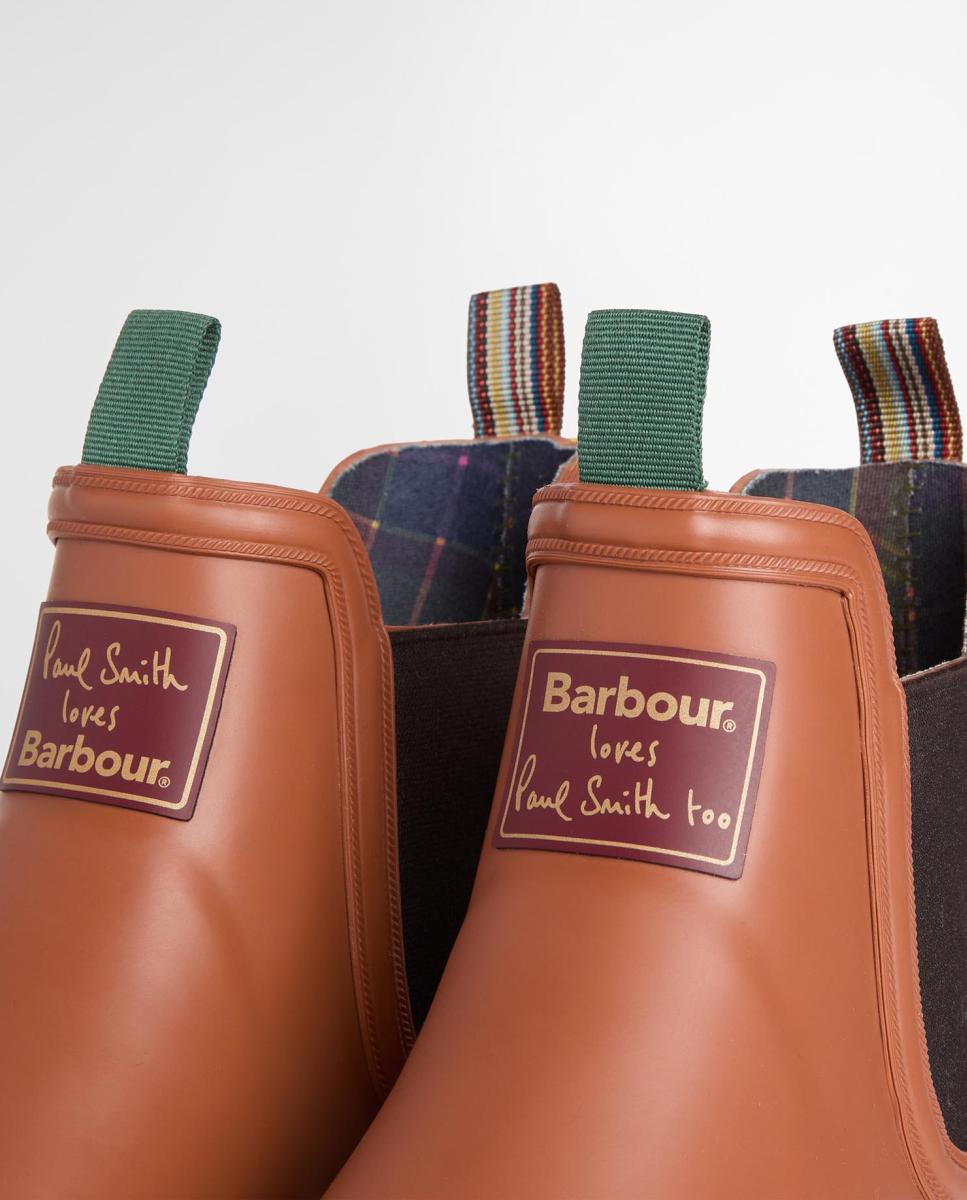 Bota impermeável tipo chelsea colaboração Paul Smith Castanho-9