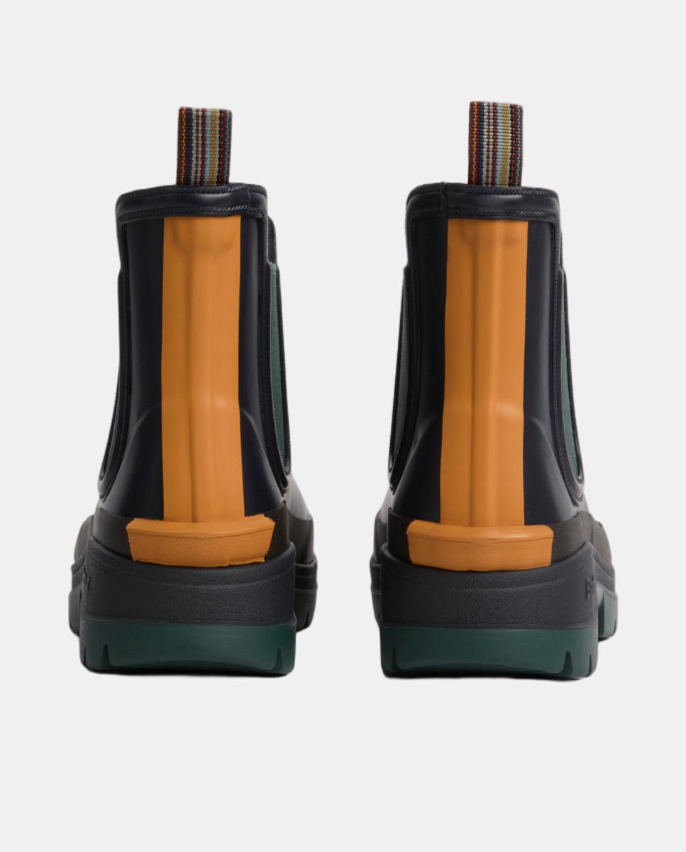 Bota de hombre de agua tipo chelsea colaboracion Paul Smith - Barbour - Azul oscuro Azul oscuro-2