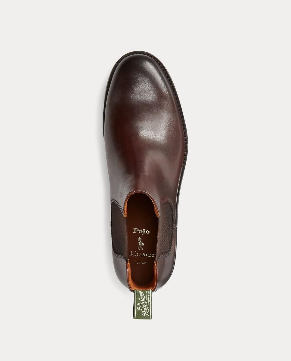 Botas Chelsea Bryson em Pele. Castanho-escuro-3
