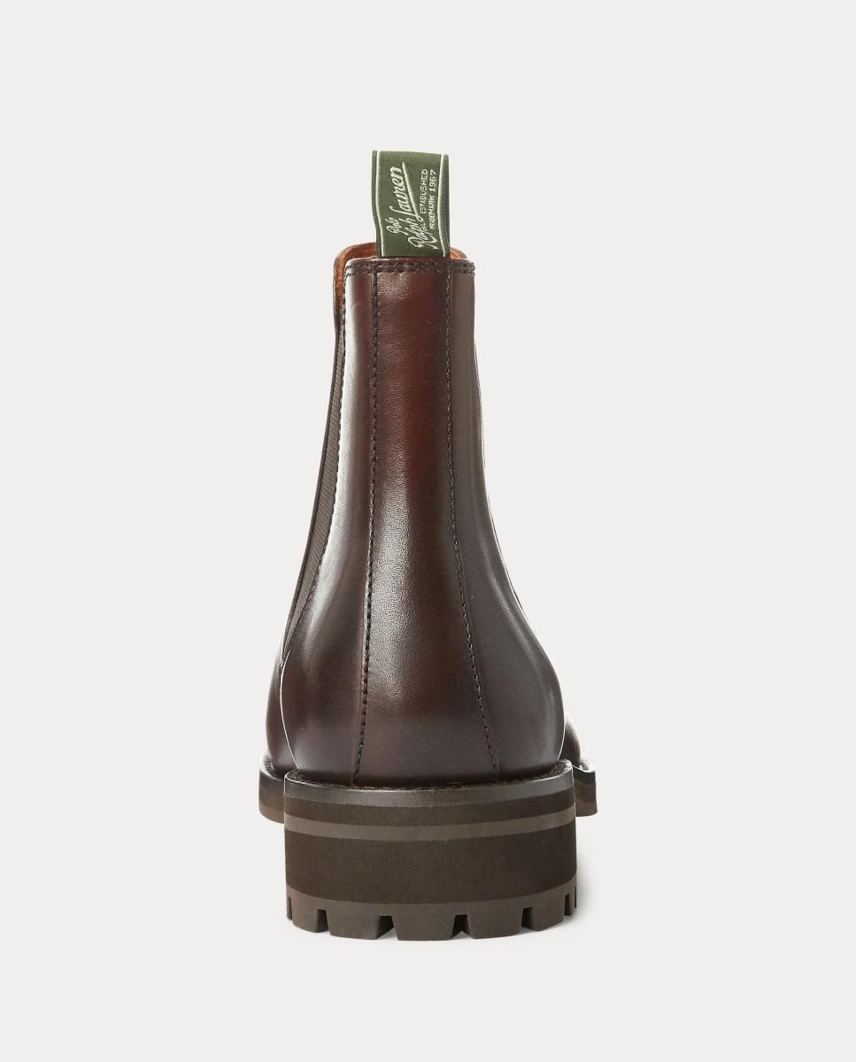 Botas Chelsea Bryson em Pele. Castanho-escuro-5