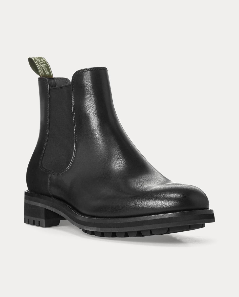 Botas Chelsea Bryson em Pele Preto-3