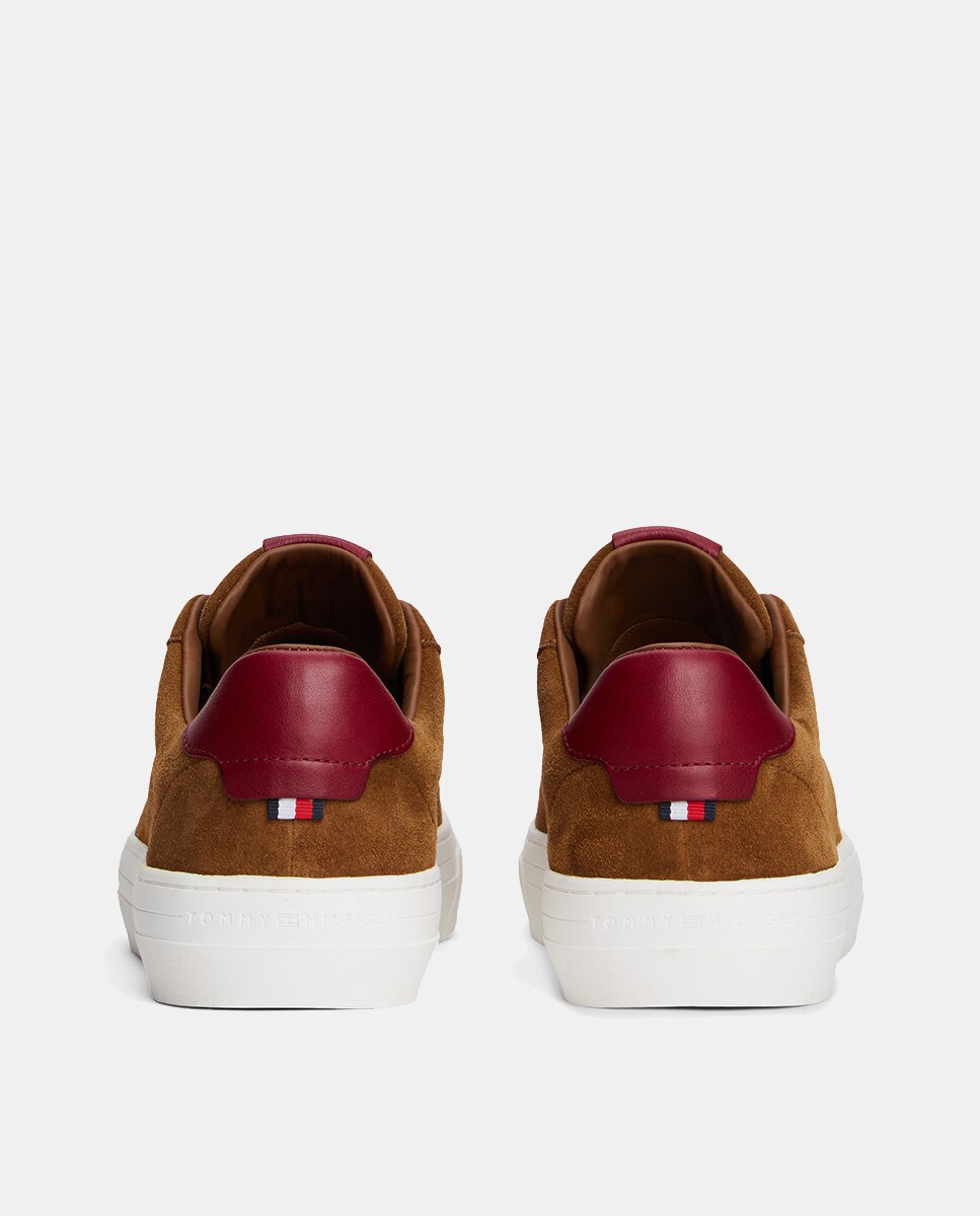 Sapatilhas em Pele Bovina com Contraste Couro-4