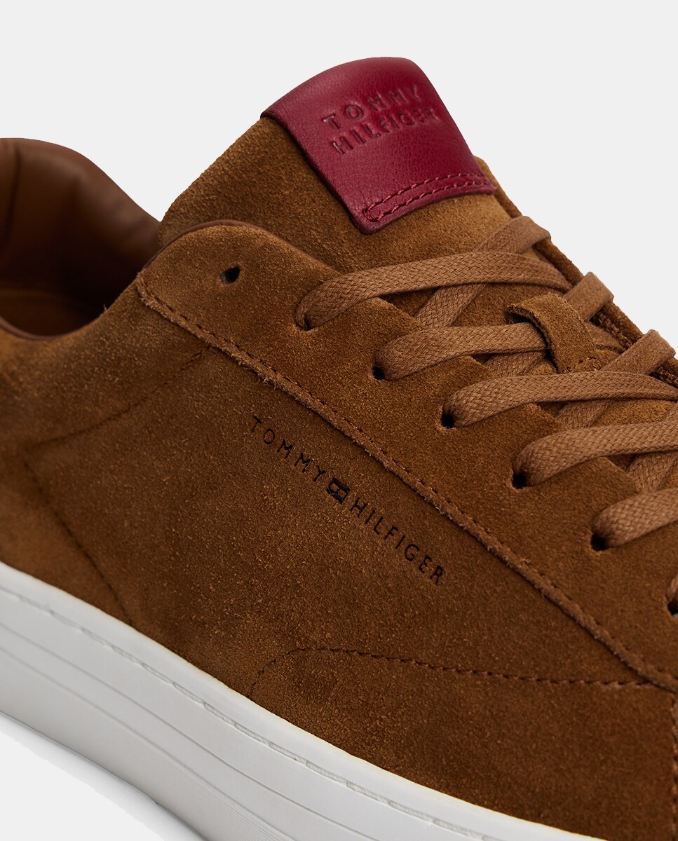 Sapatilhas em Pele Bovina com Contraste Couro-6