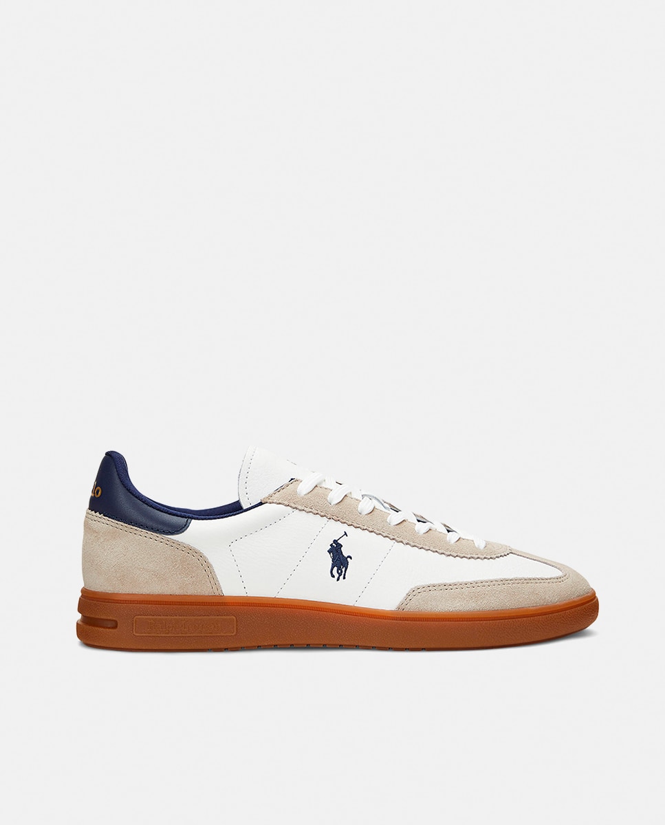 Imagen 0 de Zapatillas Bedford de hombre tipo casco bajas piel Blanco Hueso