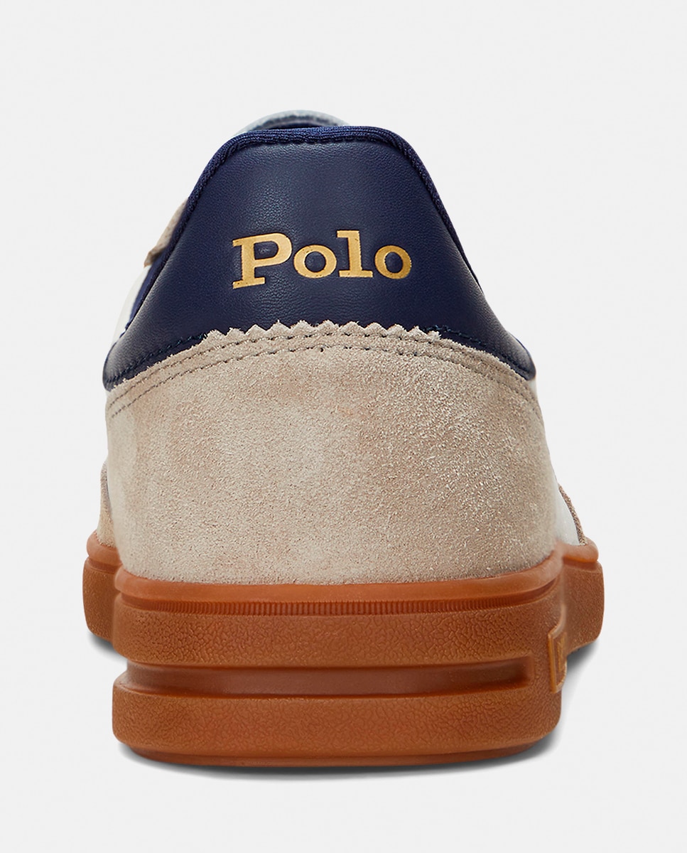 Zapatillas Bedford de hombre tipo casco bajas piel - Polo Ralph Lauren - Blanco Hueso Blanco Hueso-2